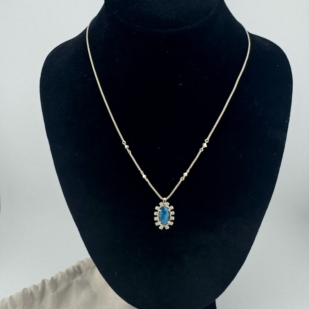 Kendra Scott Gold and‎ Blue Pendant Necklace Adjustable